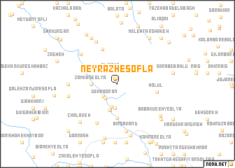 map of Neyrazh-e Soflá