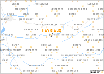 map of Neyrieux