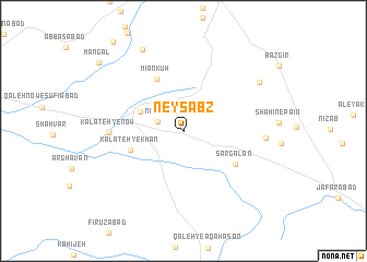 map of Ney Sabz