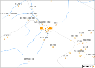 map of Neysīān