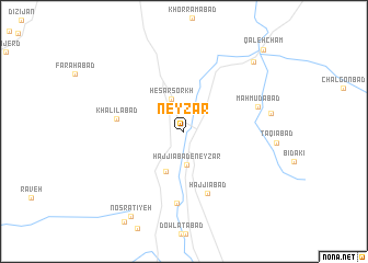 map of Neyzār