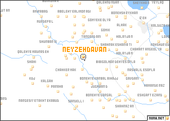 map of Neyzeh Davān