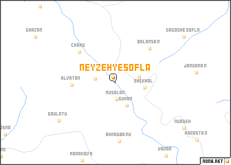 map of Neyzeh-ye Soflá