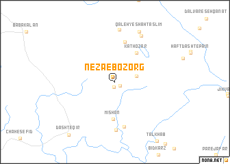 map of Nezā‘-e Bozorg