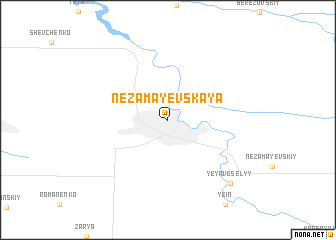 map of Nezamayevskaya