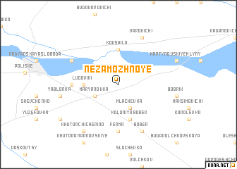 map of Nezamozhnoye