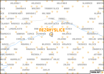 map of Nezamyslice