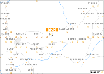 map of Nézam