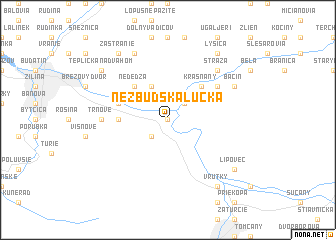 map of Nezbudská Lúčka