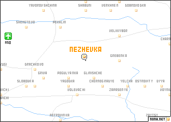 map of Nezhevka