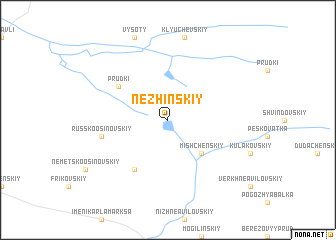 map of Nezhinskiy