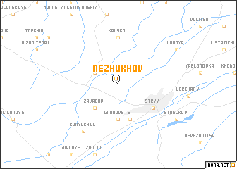 map of Nezhukhov