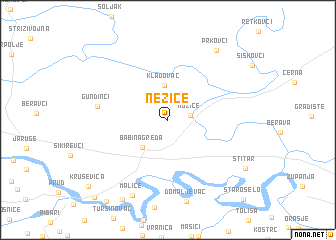 map of (( Nežice ))