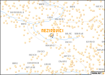 map of Nezirovići