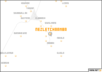 map of Nezlet Chaâmba