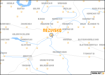 map of Nezvisko