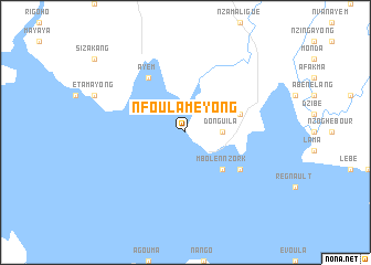 map of Nfoulameyong