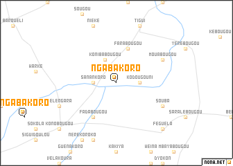 map of Ngabakoro