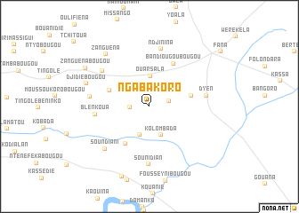 map of Ngabakoro