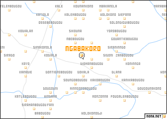 map of Ngabakoro