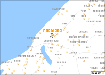 map of Ngadiaga