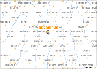 map of Ngadirojo