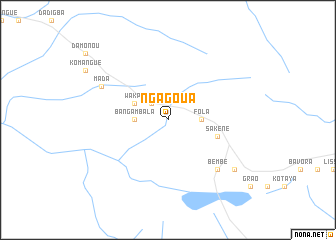 map of Ngagoua