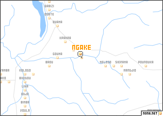 map of Ngaké