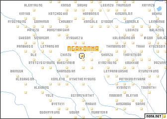 map of Ngakonma