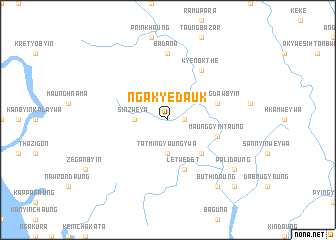 map of Ngakyedauk