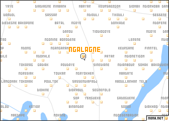 map of Ngalagne