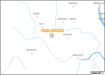 map of Ngālang Ga