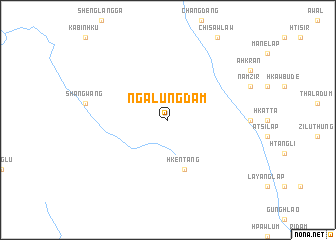 map of Ngalungdam