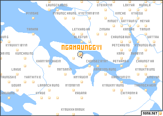 map of Ngamaunggyi