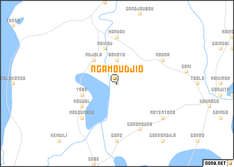 map of Ngamoudjio