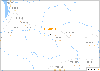 map of Ngamo