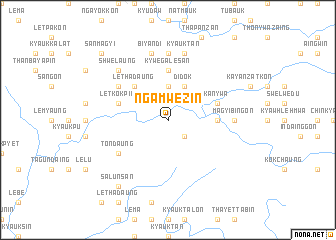 map of Ngamwezin