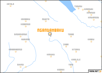 map of Nganda-Mbaku