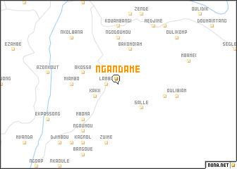 map of Ngandamé