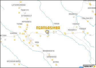 map of Nganda Simba