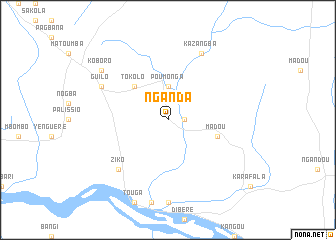 map of Nganda