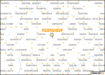 map of Ngandiouf