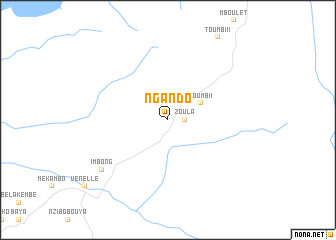 map of Ngando