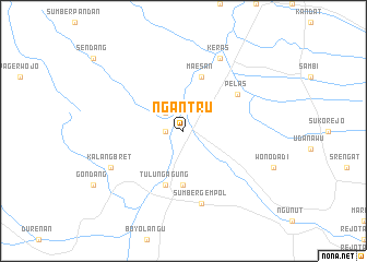 map of Ngantru