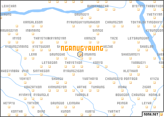 map of Nga-nugyaung