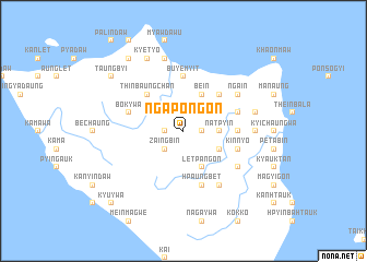 map of Ngapongôn