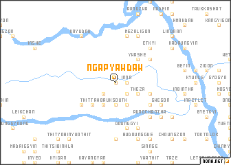 map of Ngapyawdaw