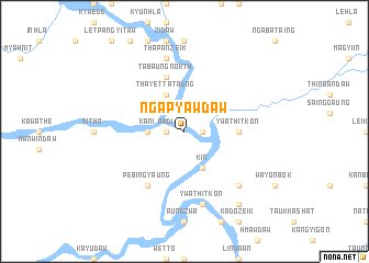 map of Ngapyawdaw