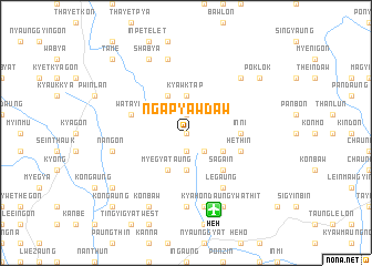 map of Ngapyawdaw