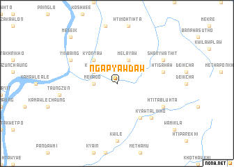 map of Ngapyawdaw